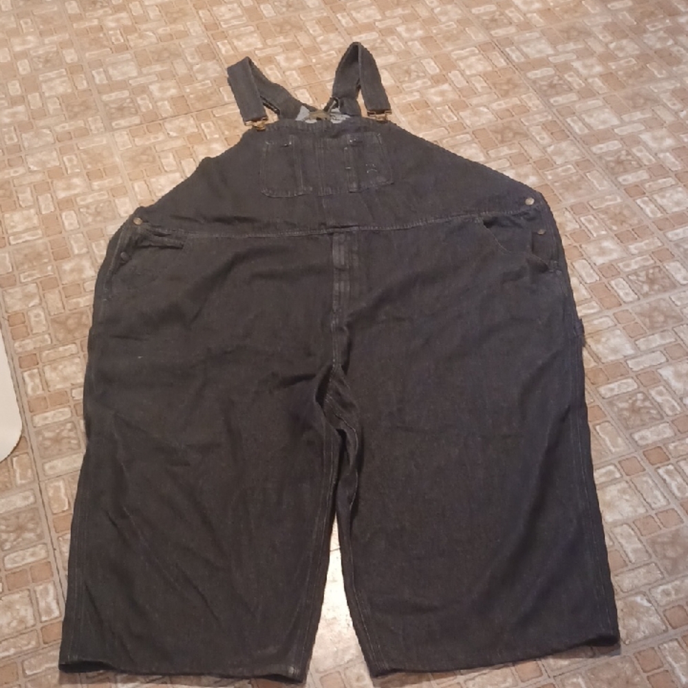 Black Denim Overalls Bolder Creek Mens Big Size 64